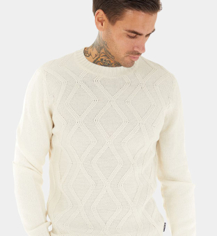 Ben Sherman Jumper Mens Light Cream