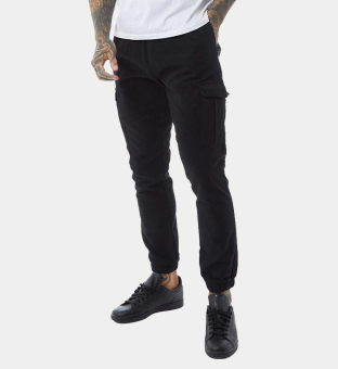 Brave Soul Cargo Pants Mens Black