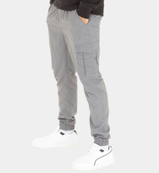 Brave Soul Cargo Pants Mens Mid Grey