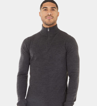French Connection Jumper Mens Dark Grey