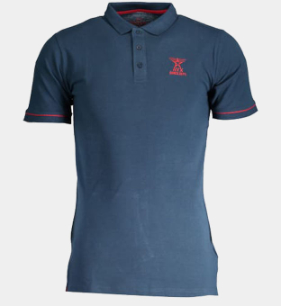 Avx Avirex Dept Polo Shirt Mens Blue