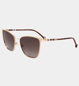 Carolina Herrera Sunglasses Womens Gold Nude Brown