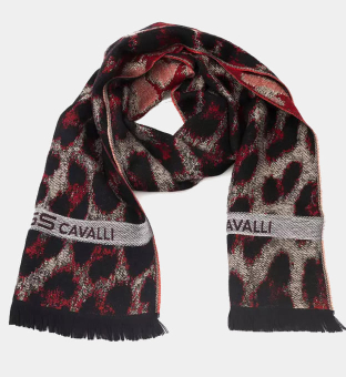 Cavalli Class Scarf Mens Burgundy
