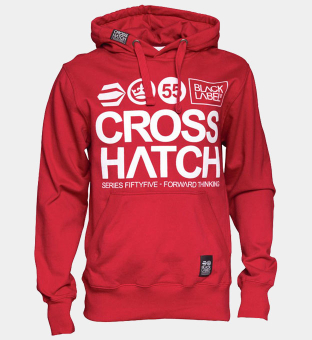 Crosshatch Wentworth Hoody Mens Tango Red