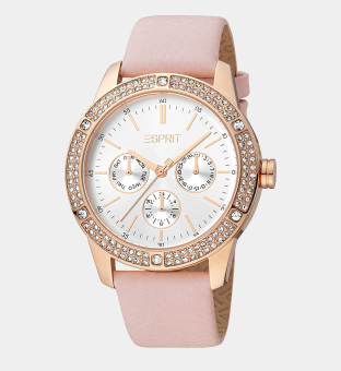 Esprit Watch Womens Rose Gold Pink