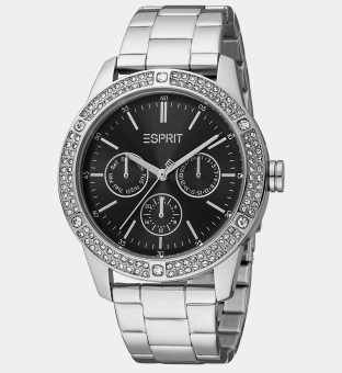 Esprit Watch Womens Silver Black