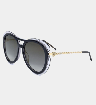 Elie Saab Sunglasses Womens Grey Gold