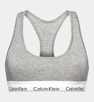Calvin Klein Bralette Womens Grey Heather