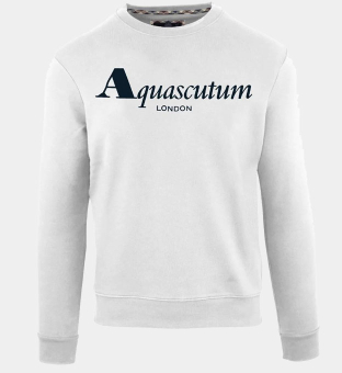 Aquascutum Sweatshirt Mens White