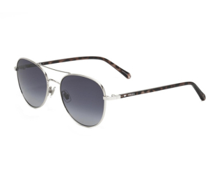 Fossil Sunglasses Womens Silver Brown