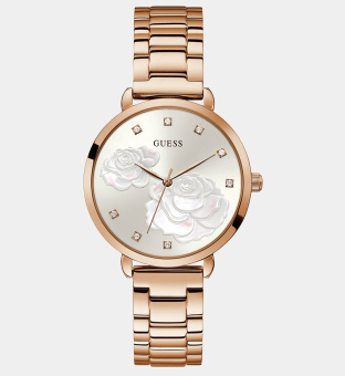 Guess Watch Womens Silver Grey Rose Gold 