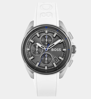 Hugo Boss Watch Mens White Grey