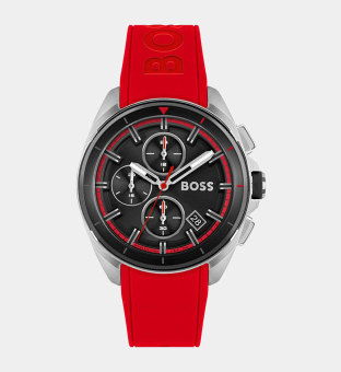 Hugo Boss Watch Mens Red Black