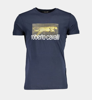 Roberto Cavalli T-shirt Mens Dark Blue