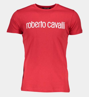 Roberto Cavalli T-shirt Mens Light Red