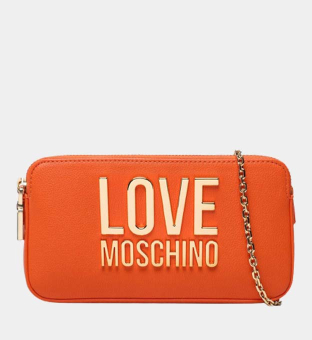 Love Moschino Clutch Bag Womens Orange