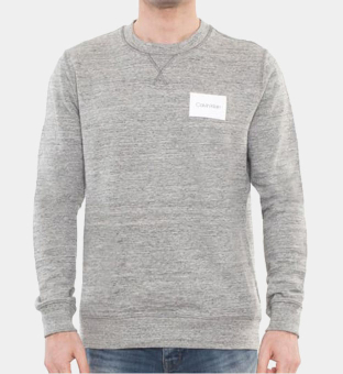 Calvin Klein Sweatshirt Mens Grey Heather