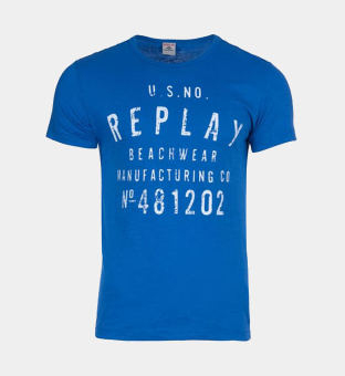 Replay Beachwear T-shirt Mens Royal Blue