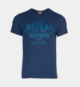 Replay Beachwear T-shirt Mens Navy