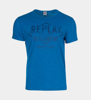 Replay Beachwear T-shirt Mens Indigo