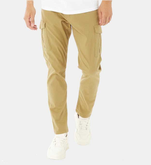 Brave Soul Cargo Pants Mens Camel