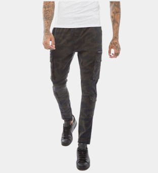 Brave Soul Cargo Pants Mens Khaki Green