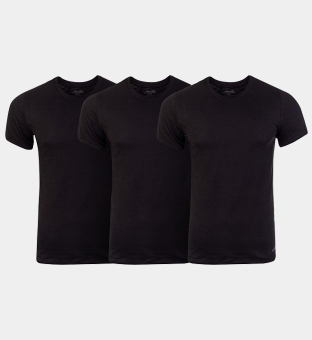 Calvin Klein 3 Pack T-shirts Mens Black