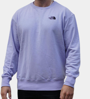 The North Face Over Es Crew Sweatshirt Mens Lavender