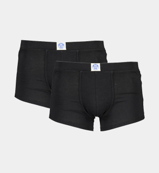 North Sails 2 Pack Mens Boxers Black