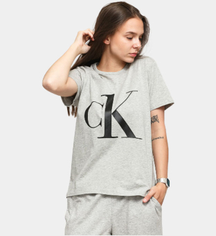 Calvin Klein T-shirt Womens Grey