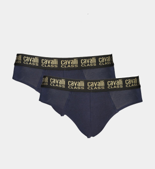 Cavalli Class 2 Pack Briefs Mens Blue