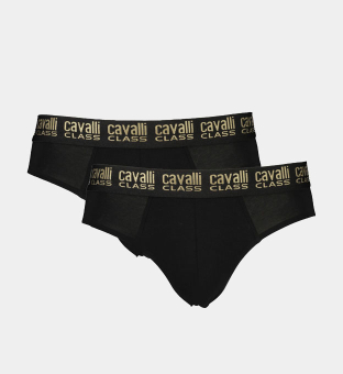 Cavalli Class 2 Pack Briefs Mens Black
