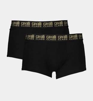 Cavalli Class 2 Pack Boxers Mens Black