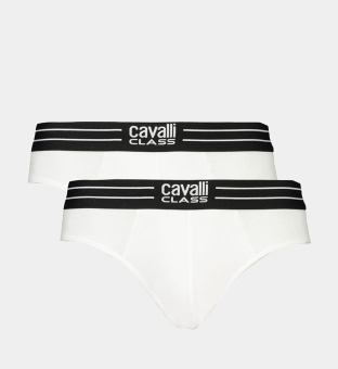 Cavalli Class 2 Pack Briefs Mens White