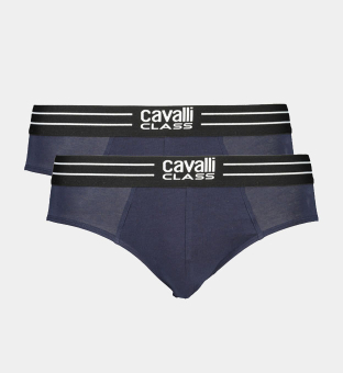 Cavalli Class 2 Pack Briefs Mens Blue