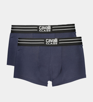 Cavalli Class 2 Pack Boxers Mens Blue
