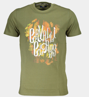 Cavalli Class T-shirt Mens Green