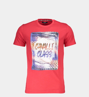 Cavalli Class T-shirt Mens Red