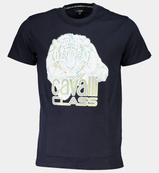 Cavalli Class T-shirt Mens Blue
