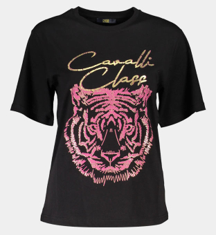 Cavalli Class T-shirt Womens Black
