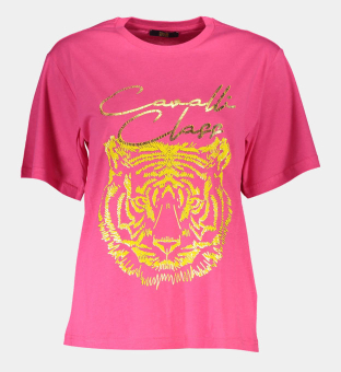 Cavalli Class T-shirt Womens Pink