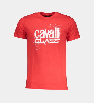 Cavalli Class T-shirt Mens Red