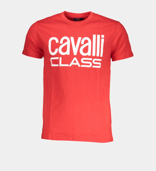 Cavalli Class T-shirt Mens Red