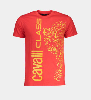 Cavalli Class T-shirt Mens Red