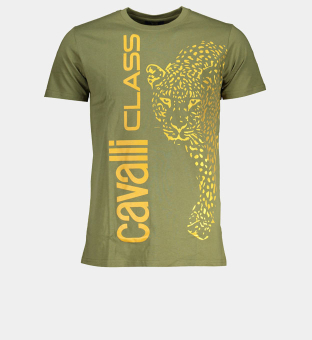 Cavalli Class T-shirt Mens Green