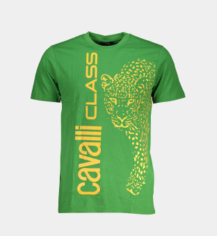 Cavalli Class T-shirt Mens Green