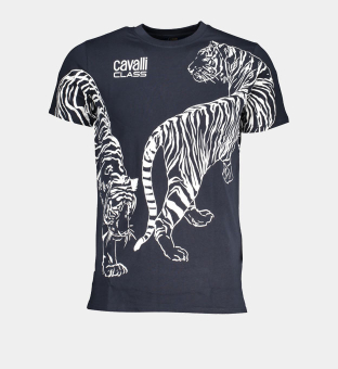 Cavalli Class T-shirt Mens Blue