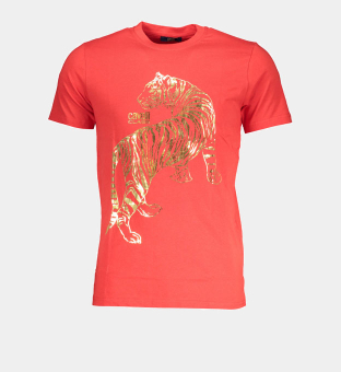 Cavalli Class T-shirt Mens Red
