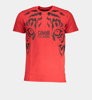 Cavalli Class T-shirt Mens Red