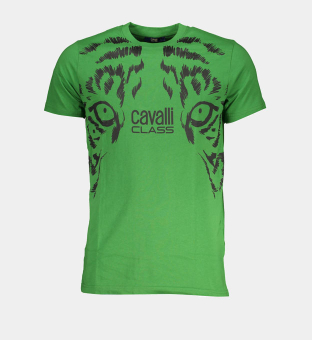 Cavalli Class T-shirt Mens Green